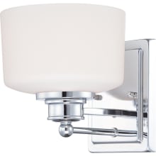 Soho Single Light 7" Wide Bathroom Sconce with Frosted Glass Shade