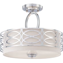 Harlow 3 Light 15" Wide Semi-Flush Drum Ceiling Fixture