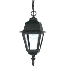Briton Single Light 6" Wide Outdoor Mini Pendant with Clear Glass Shade
