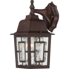 Banyan Single Light 12-1/4" Tall Outdoor Wall Sconce with Water Glass Shade - ADA Compliant