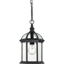 Boxwood Single Light 8" Wide Outdoor Mini Pendant with Clear Glass Shade