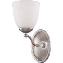 Patton Single Light 5-1/2" Wide Bathroom Sconce with Frosted Glass Shade