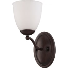 Patton Single Light 5-1/2" Wide Bathroom Sconce with Frosted Glass Shade