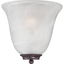 Empire Single Light 9-5/8" Tall Wall Sconce with Frosted Glass Shade