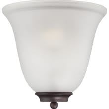 Empire Single Light 9-5/8" Tall Wall Sconce with Frosted Glass Shade