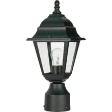 Briton Single Light 6" Wide Landscape Single Head Post Light with Clear Glass Shade