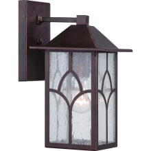 Stanton Single Light 11-5/8" Tall Outdoor Wall Sconce with Seedy Glass Shade