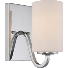 Willow Single Light 4-3/8" Wide Bathroom Sconce with Frosted Glass Shade