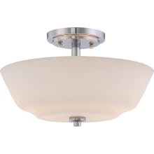 Willow 2 Light 13" Wide Semi-Flush Bowl Ceiling Fixture