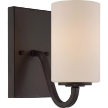 Willow Single Light 4-3/8" Wide Bathroom Sconce with Frosted Glass Shade