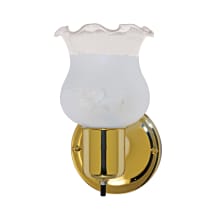 5" Wide Bathroom Vanity Light with a Glass Shade