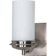 Polaris Single Light 4-1/2" Wide Bathroom Sconce with Frosted Glass Shade
