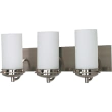 Polaris 3 Light 21" Wide Bathroom Vanity Light with Frosted Glass Shades