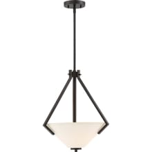 2 Light 16-1/8" Wide Pendant with Frosted Shade