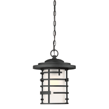 Lansing Single Light 11" Wide Pendant with an Etched Glass Shade