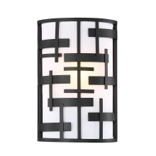 Lansing 2 Light 12" Tall Wall Sconce with a Glass Shade
