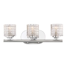 Votive 3 Light 17-7/8" Wide Bathroom Vanity Light with Clear Glass Shades