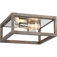 Bliss 2 Light 13" Wide Flush Mount Square Ceiling Fixture