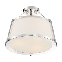 Cutty 3 Light 16" Wide Semi-Flush Ceiling Fixture