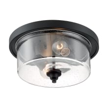 Bransel 2 Light 13" Wide Flush Mount Drum Ceiling Fixture