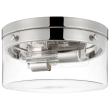 Intersection 2 Light 14" Wide Flush Mount Drum Ceiling Fixture