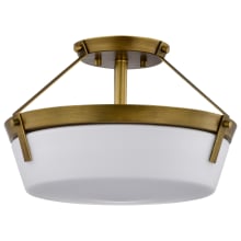 Rowen 3 Light 15" Wide Semi-flush Ceiling Fixture with Shade