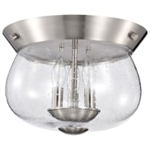 Boliver 3 Light 14" Wide Flush Mount Bowl Ceiling Fixture