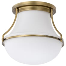 Valdora 11" Wide Flush Mount Bowl Ceiling Fixture with Shade