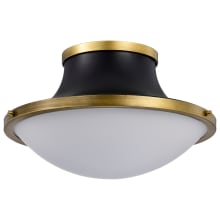 Lafayette 3 Light 18" Wide Flush Mount Bowl Ceiling Fixture with Shade