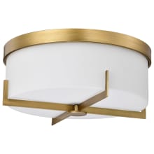 Roselle 3 Light 15" Wide Flush Mount Drum Ceiling Fixture