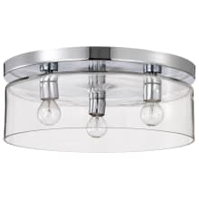 Marlowe 3 Light 15" Wide Flush Mount Drum Ceiling Fixture