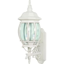 Central Park 3 Light 22-3/4" Tall Outdoor Wall Sconce with Clear Glass Shade