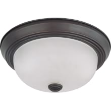 2 Light 11-3/8" Wide LED Flush Mount Bowl Ceiling Fixture