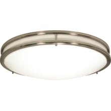 Glamour Single Light 10" Wide Integrated LED Flush Mount Bowl Ceiling Fixture