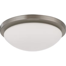 Button Single Light 11" Wide Integrated LED Flush Mount Bowl Ceiling Fixture