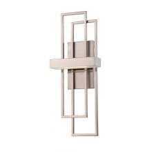 Frame Single Light 20-1/4" Tall Integrated LED Wall Sconce with Clear Glass Shade - ADA Compliant