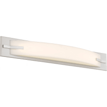 Single Light 31" Wide Integrated LED Bath Bar with Frosted Shade