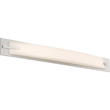 Single Light 43" Wide Integrated LED Bath Bar with Frosted Shade