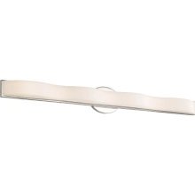Single Light 37" Wide Integrated LED Bath Bar with Frosted Shade