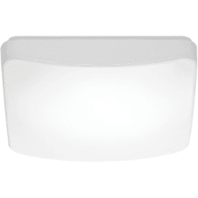 Puff 11" Wide Integrated LED Flush Mount Square Ceiling Fixture with Occupancy Sensor - 277V