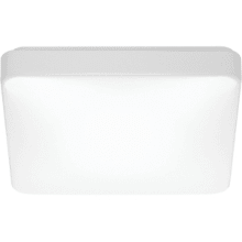 Puff 14" Wide Integrated LED Flush Mount Square Ceiling Fixture with Occupancy Sensor - 277V