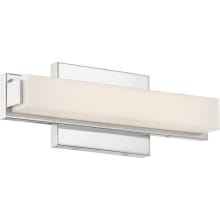 Single Light 13" Wide Integrated LED Bath Bar with Frosted Shade