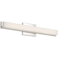 Single Light 25" Wide Integrated LED Bath Bar with Frosted Shade
