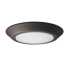 10" Wide LED Flush Mount Ceiling Fixture with a Polymer Shade - 3000K