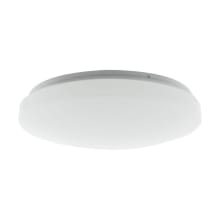 14" Wide LED Flush Mount Drum Ceiling Fixture - CCT Selectable with Microwave Sensor