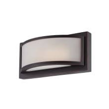 Mercer Single Light 10" Wide Integrated LED Bathroom Sconce with Frosted Glass Shade - ADA Compliant