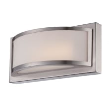 Mercer Single Light 10" Wide Integrated LED Bathroom Sconce with Frosted Glass Shade - ADA Compliant