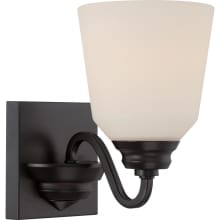 Calvin Single Light 5-5/8" Wide LED Bathroom Sconce with Frosted Glass Shade