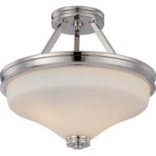Cody 2 Light 13" Wide LED Semi-Flush Bowl Ceiling Fixture
