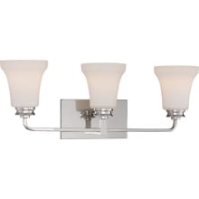 Cody 3 Light 24-1/4" Wide LED Bathroom Vanity Light with Frosted Glass Shades